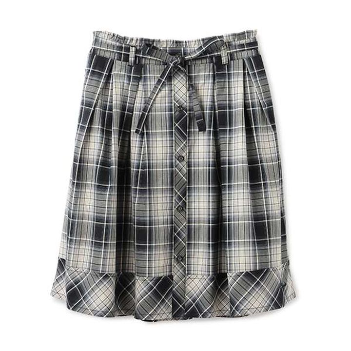 Ribbon Tulle Skirt,Black, medium image number 3