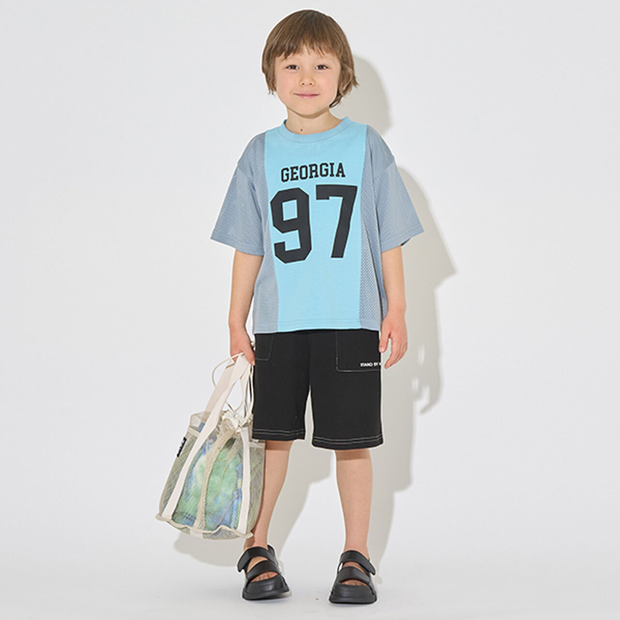 Mesh Bag,Navy, large image number 14