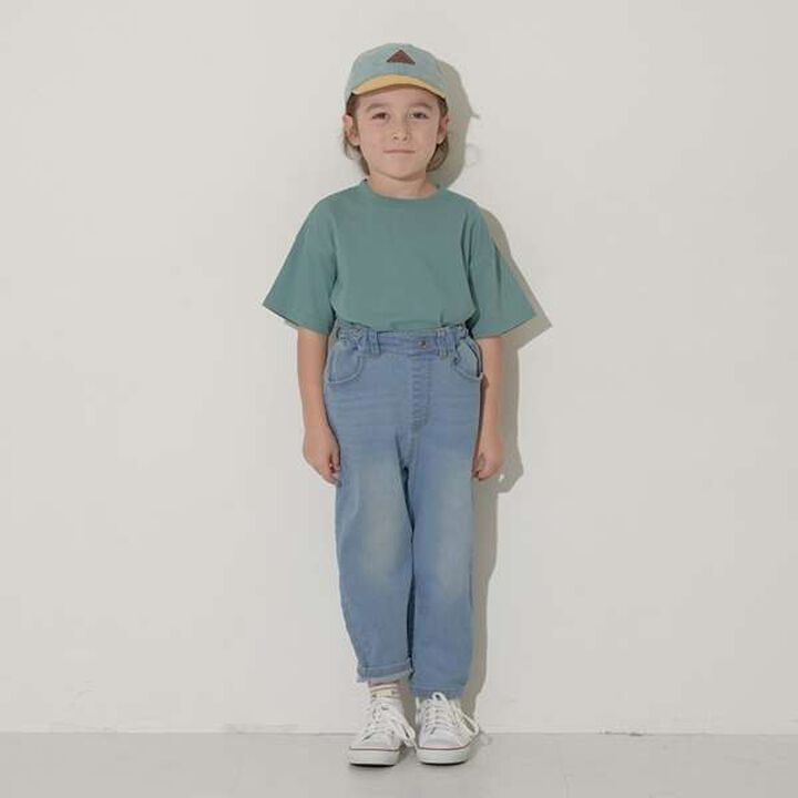 Non-Deforming Soft Cotton Hem Slit Simple Big T-Shirt,Charcoal gray, medium image number 2