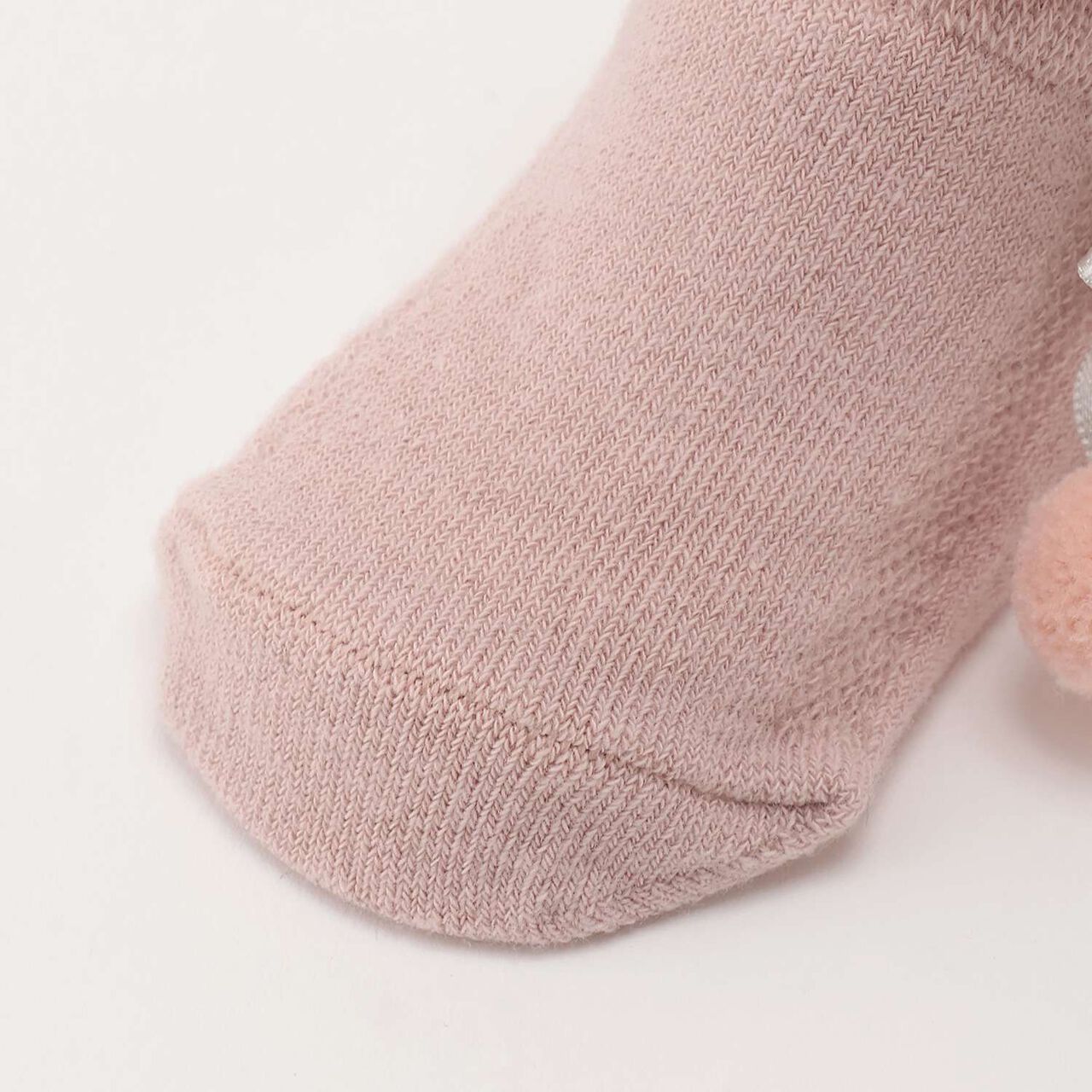W Pom Pom Cup Socks,Light pink, large image number 3