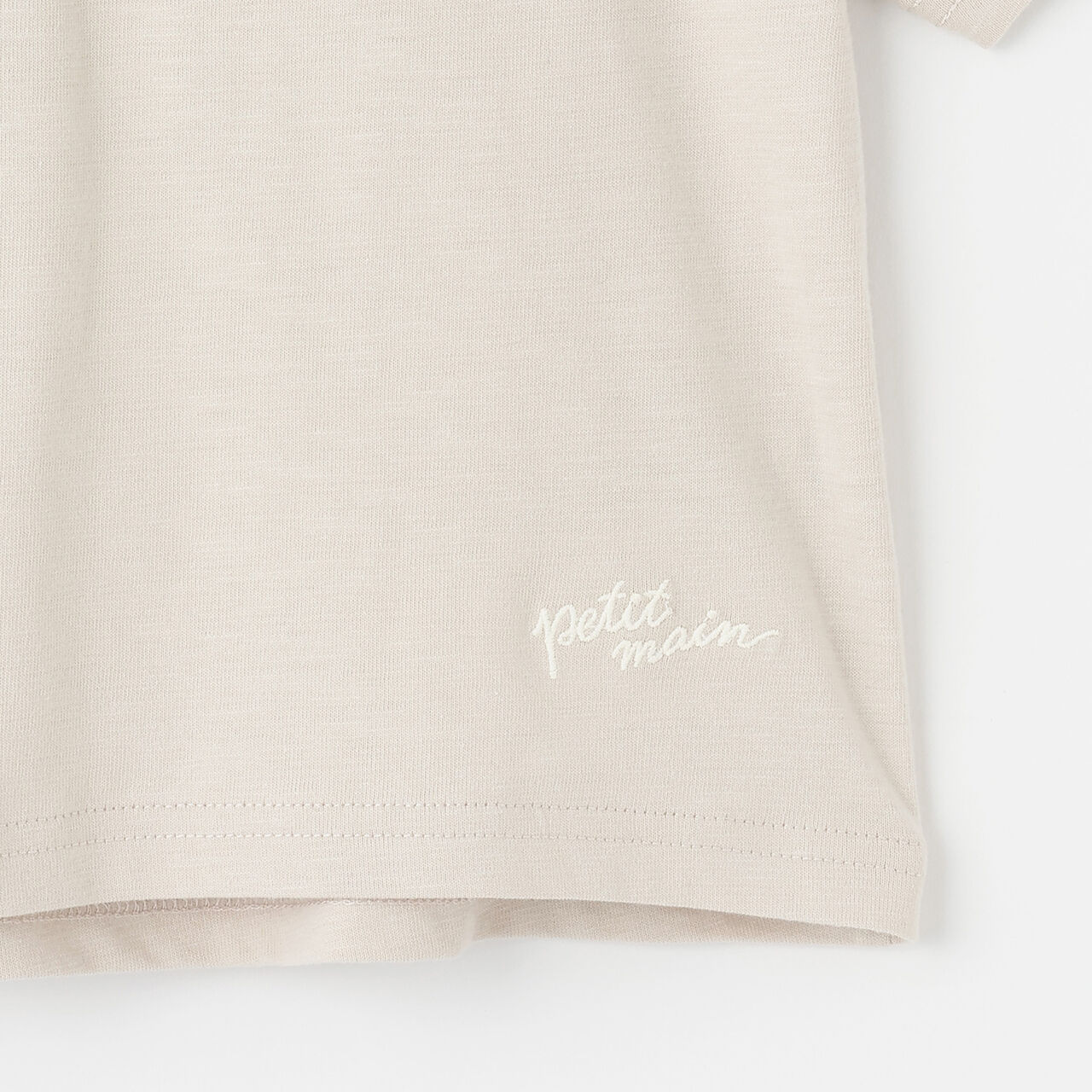 [Cool Touch] Back Appliqu&eacute; Short Sleeve T-Shirt,Beige, large image number 16