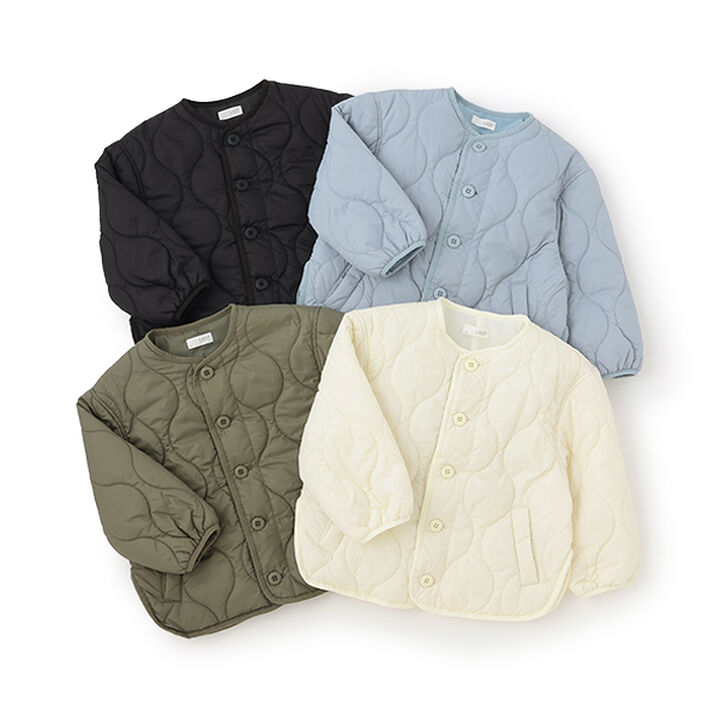 [Mix and Match Series] Quilted Jacket,Off white, medium image number 12