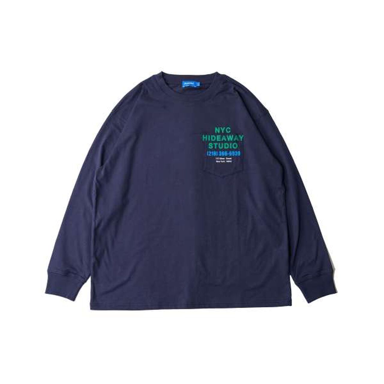 Pocket Logo Print Long-Sleeve T-Shirt,Light gray, large image number 6