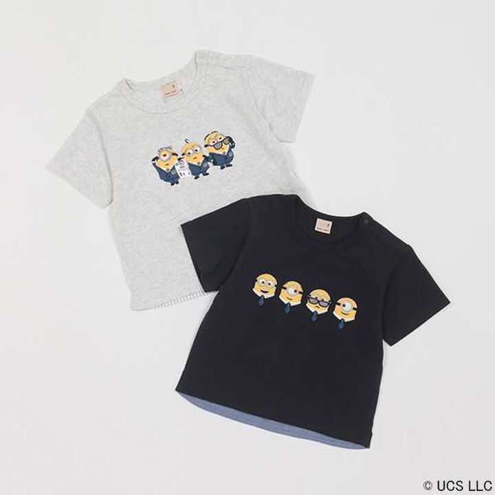 Minion Back Contrast T-Shirt,Navy, medium image number 10