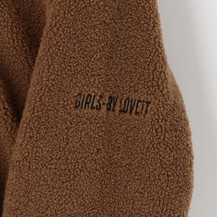 Ring Boa Short Duffle,Brown, medium image number 7