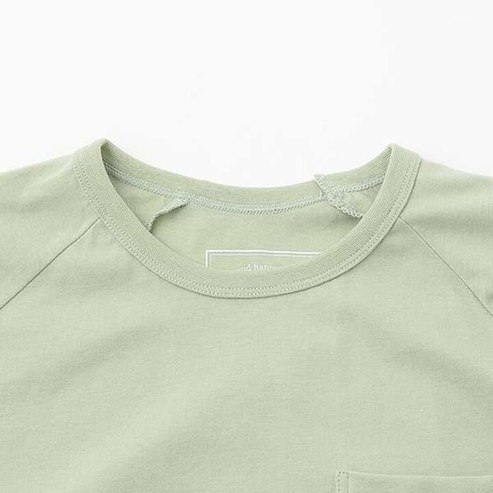[100% Cotton 365D.] Solid Color Pocket Big Half T-Shirt,Salmon pink, medium image number 8