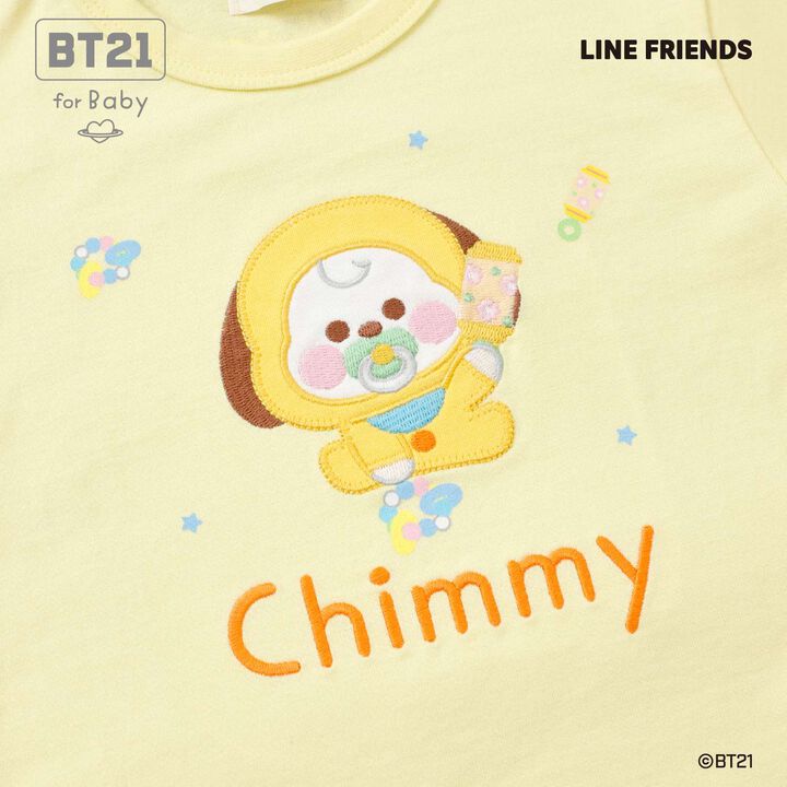 [BT21] Appliqu&eacute; Short Sleeve T-Shirt,Blue, medium image number 18
