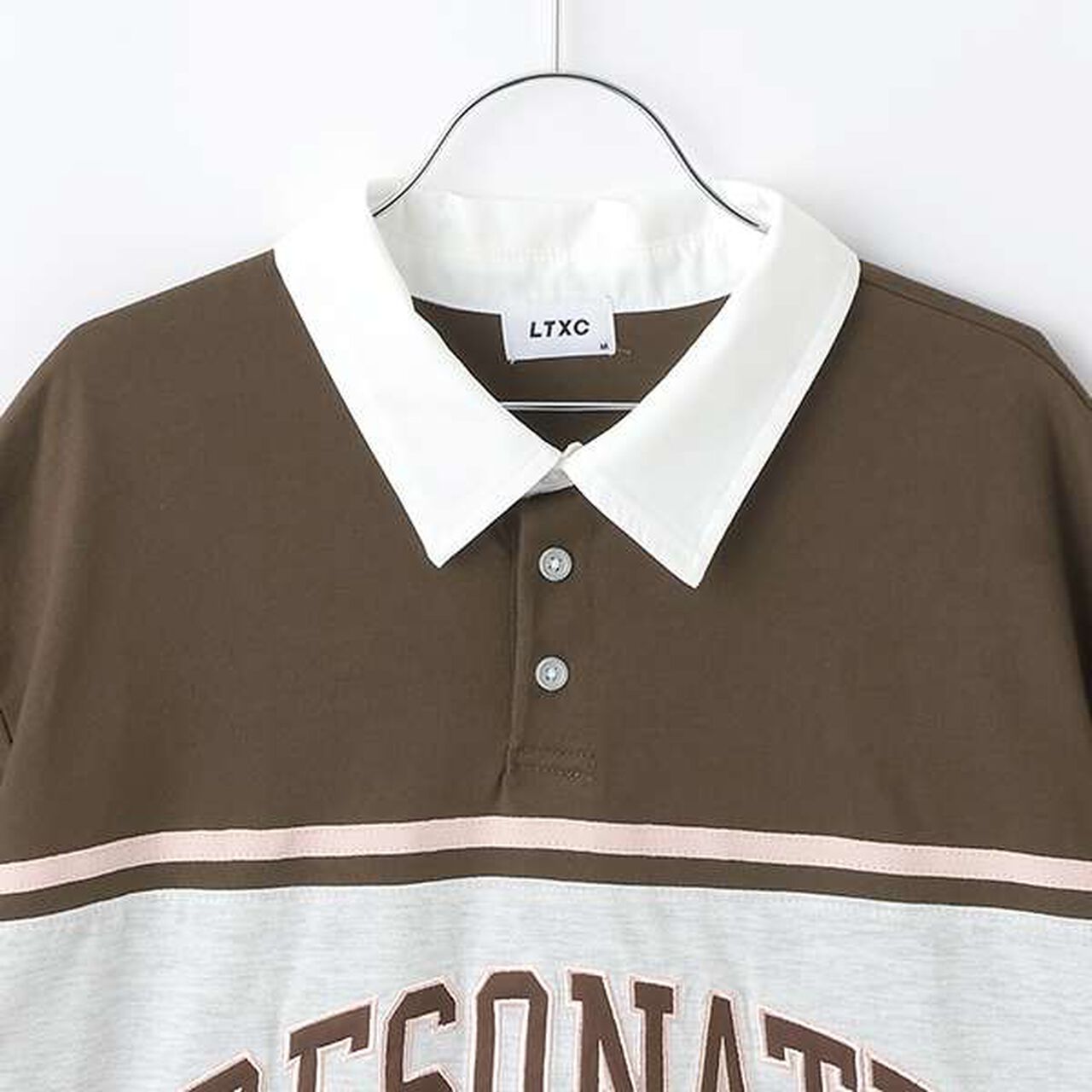 Quick-Dry Absorbent Rugby T Dress,Brown, large image number 9