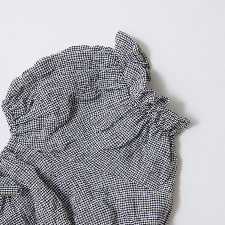 Front and Back Both OK! Blouse & Tiered Skirt Set,Light blue, medium image number 9