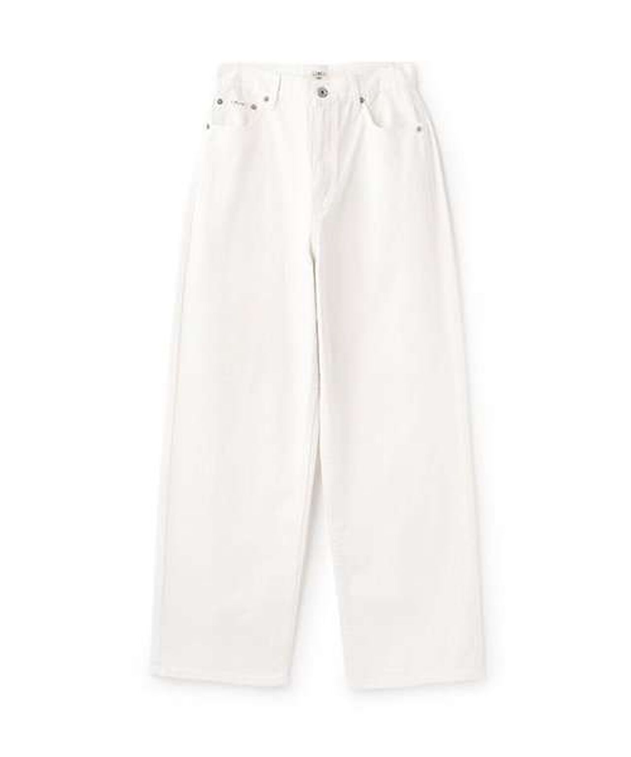 Denim Wide Tapered Pants,Sax blue, large image number 11