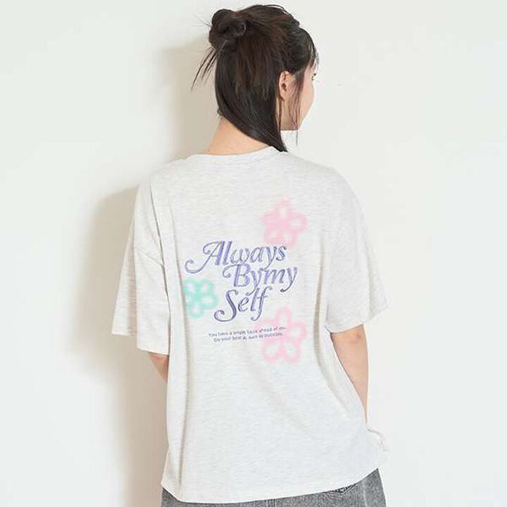 Orgabits Flower T-Shirt,Smoke white, medium image number 0