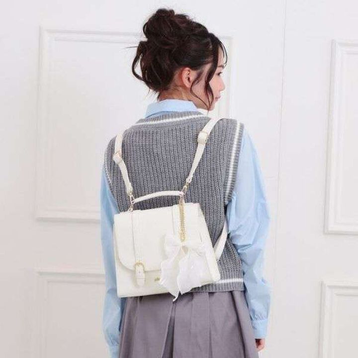 Girly Satchel,White, medium image number 0