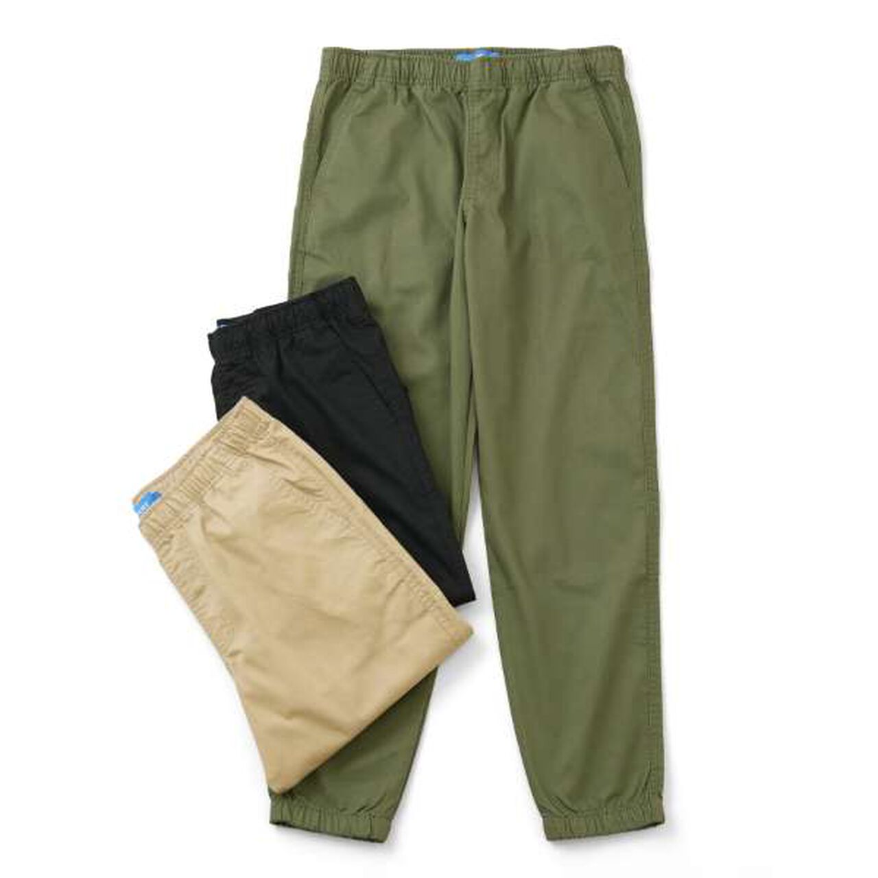 Cotton-Poly Stretch Twill Jogger Pants,Beige, large image number 4