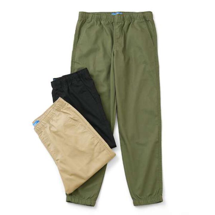 Cotton-Poly Stretch Twill Jogger Pants,Beige, medium image number 4