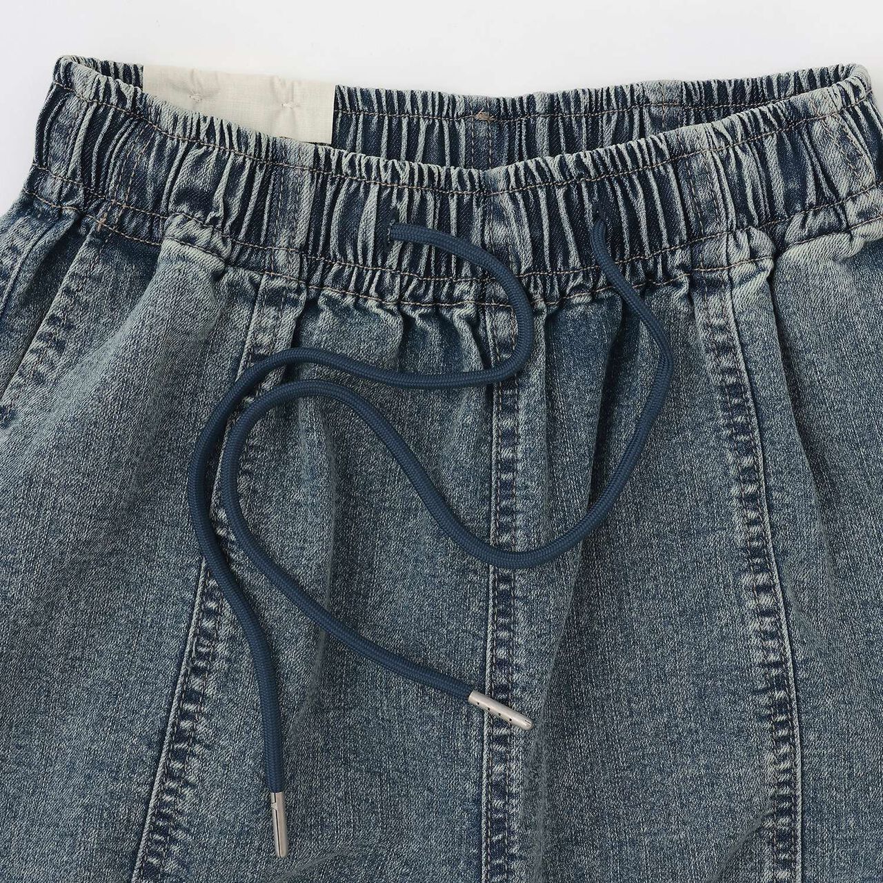 Quick-Dry Stretch Denim Cargo Pants,Gray, large image number 11