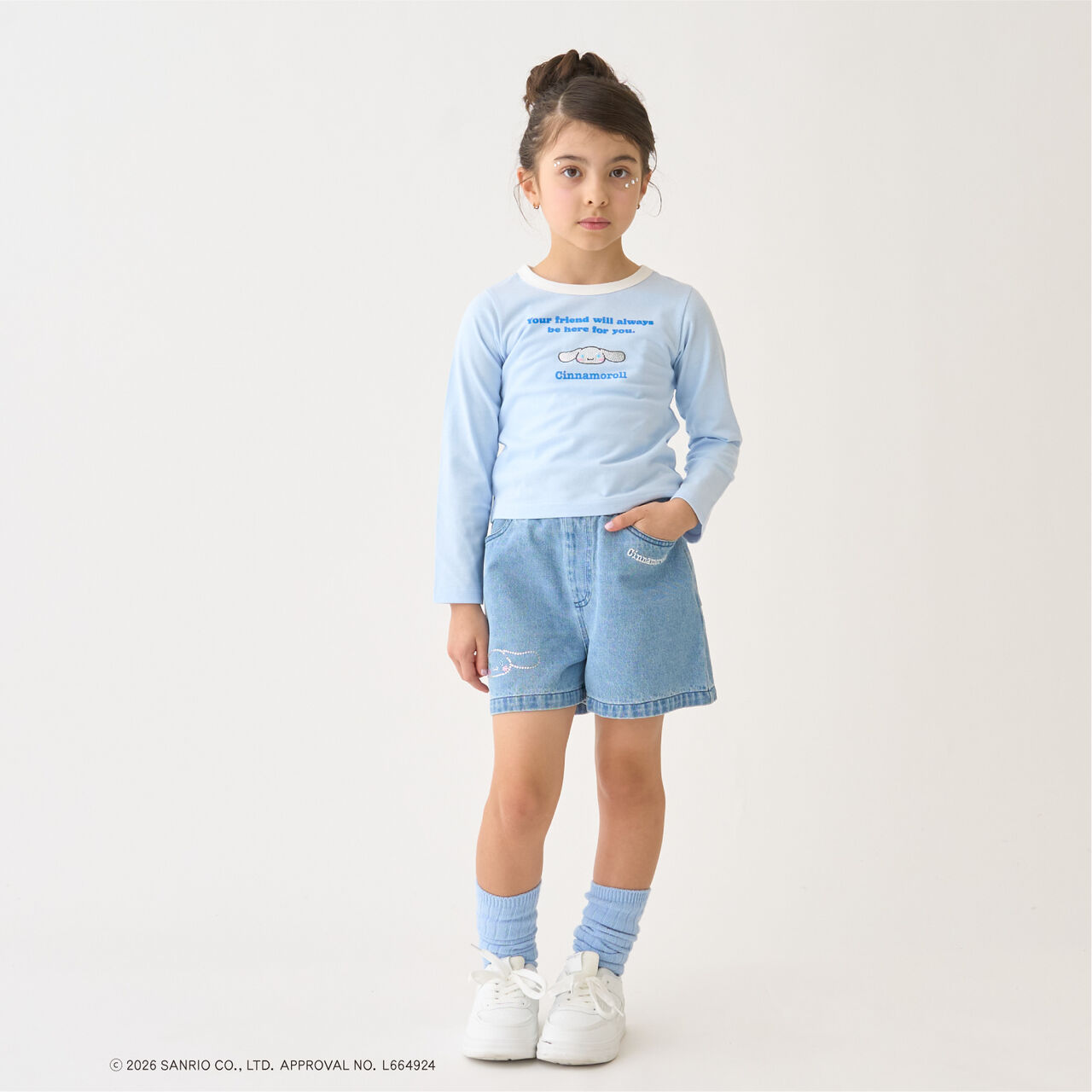 [Sanrio Characters] Ringer Long-Sleeve T-Shirt,Yellow, large image number 3