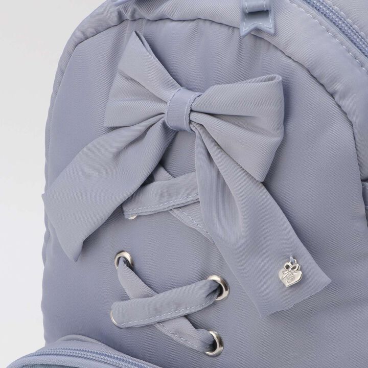 Lace-Up Ribbon Sling Bag,Black, medium image number 13