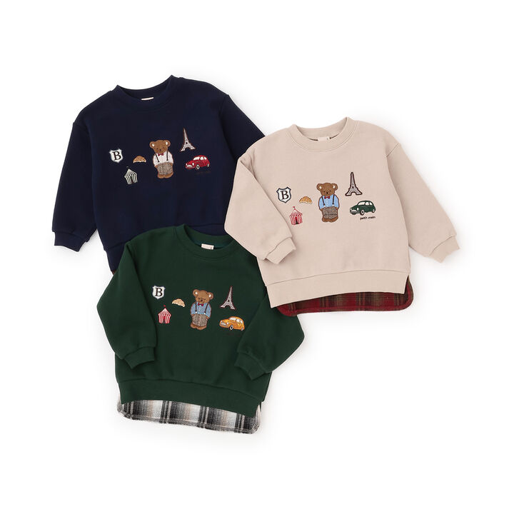 Bear Motif Sweatshirt,Navy, medium image number 22