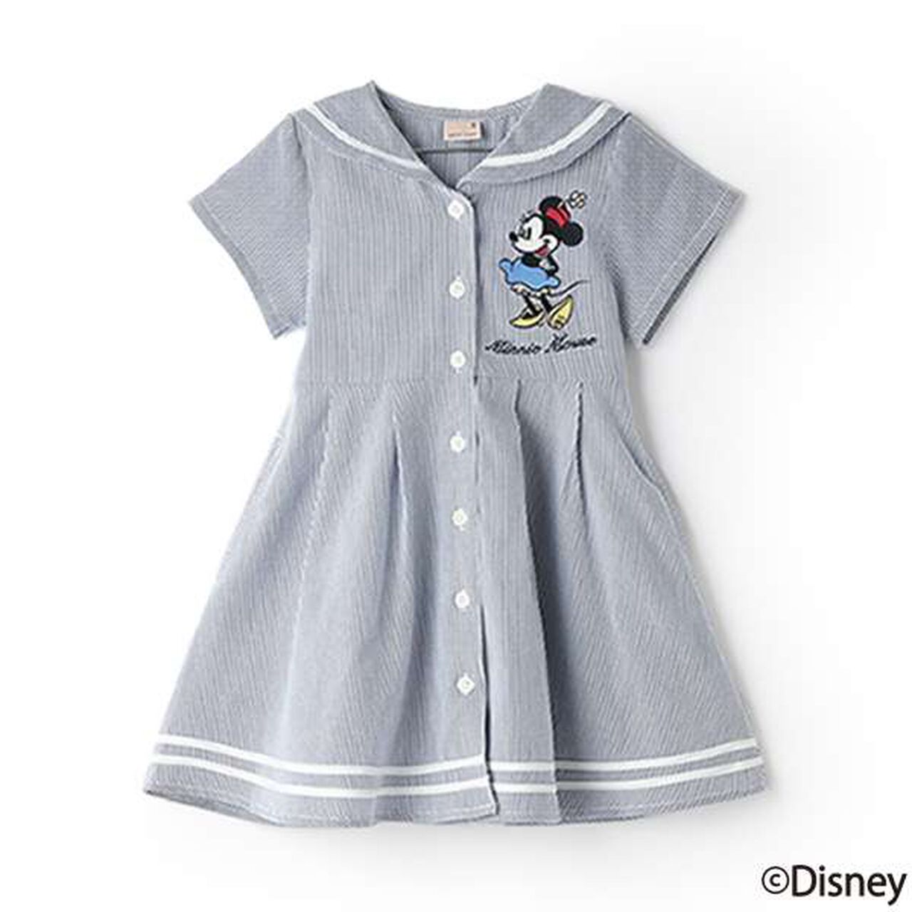 [Disney] Sailor One-Piece Dress,Light blue, large image number 0