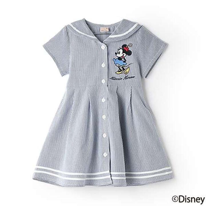 [Disney] Sailor One-Piece Dress,Light blue, medium image number 0