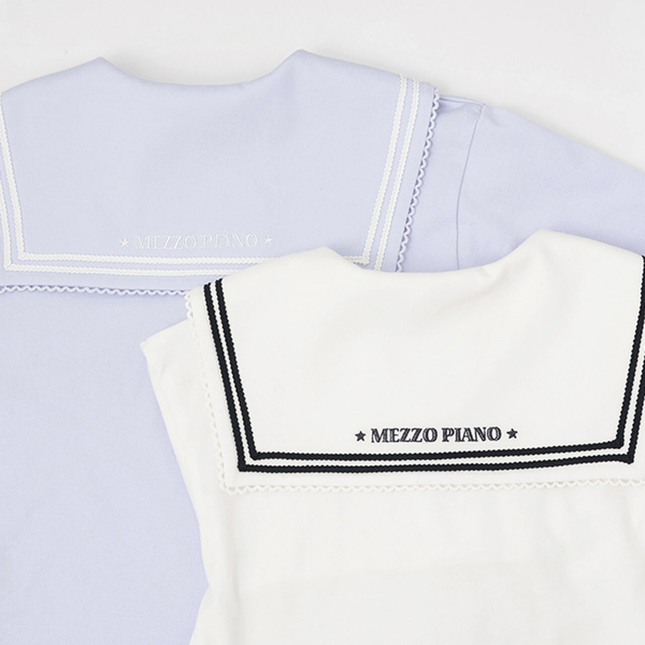 Sailor Collar Zip Pullover,Off white, large image number 8