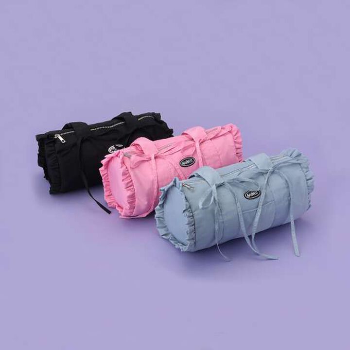 Frill Ribbon Boston Bag,Pink, medium image number 6