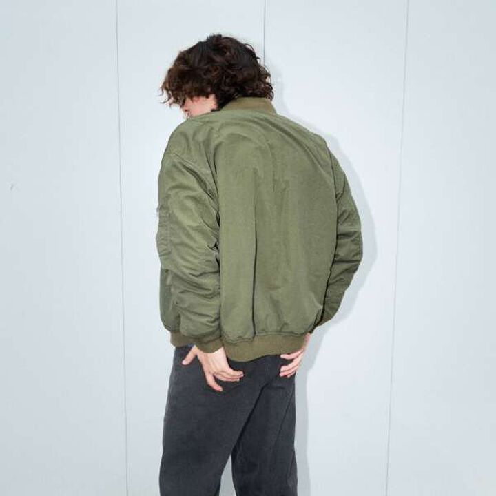 Reversible MA-1 Jacket,Black, medium image number 2