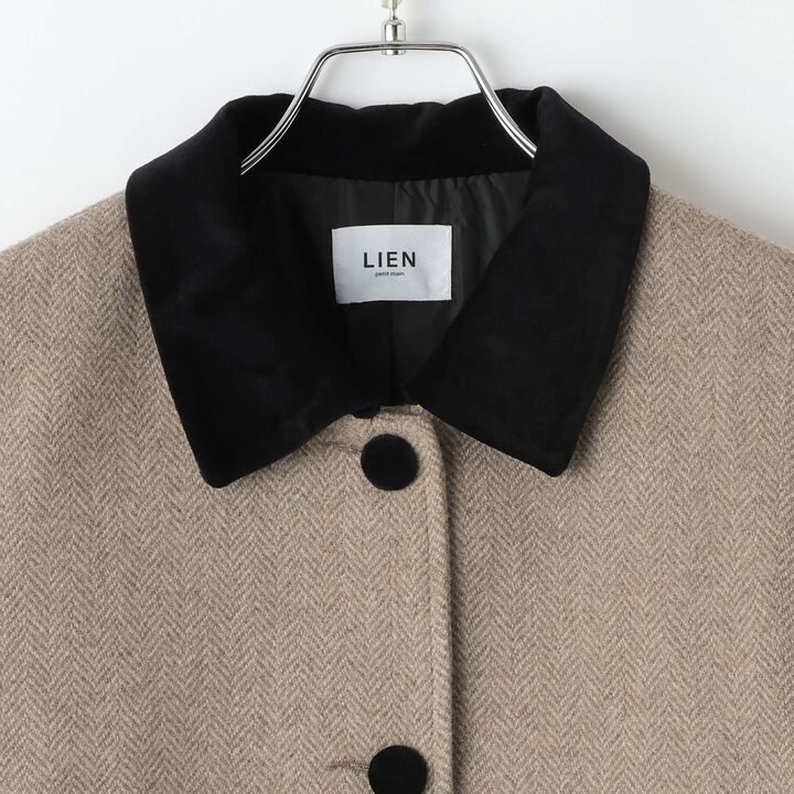 [Link] Double-Breasted Coat,Brown, medium image number 7