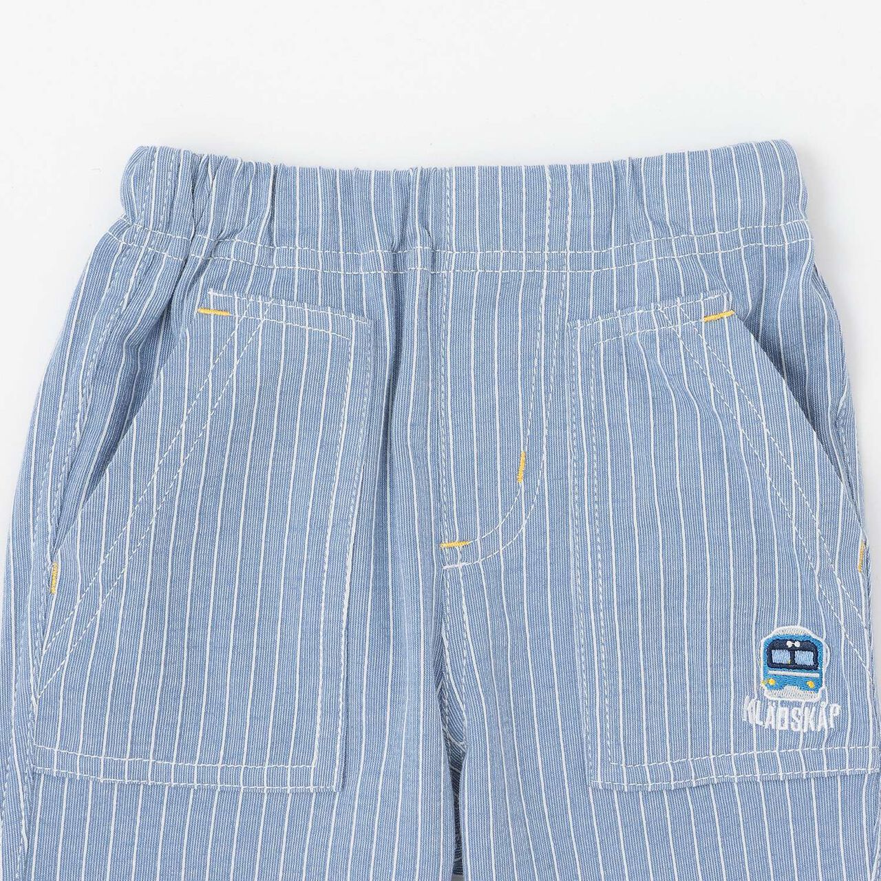 Train Stripe 6/10 Length Pants,Sax blue, large image number 2