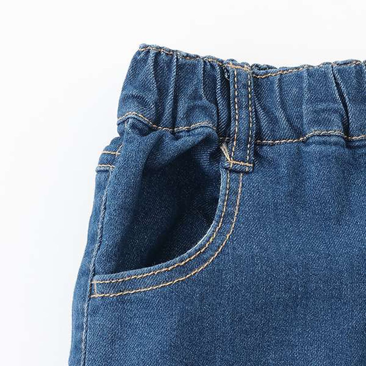 Stretch Denim Slim Pants,Blue, large image number 2