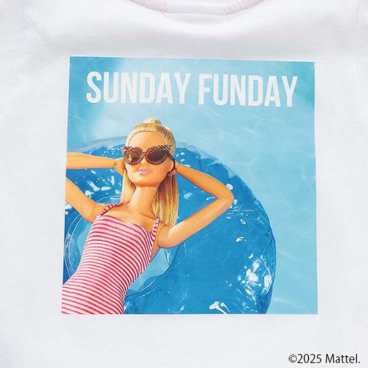 [Barbie] Sleeve Tuck T-Shirt,White, medium image number 7