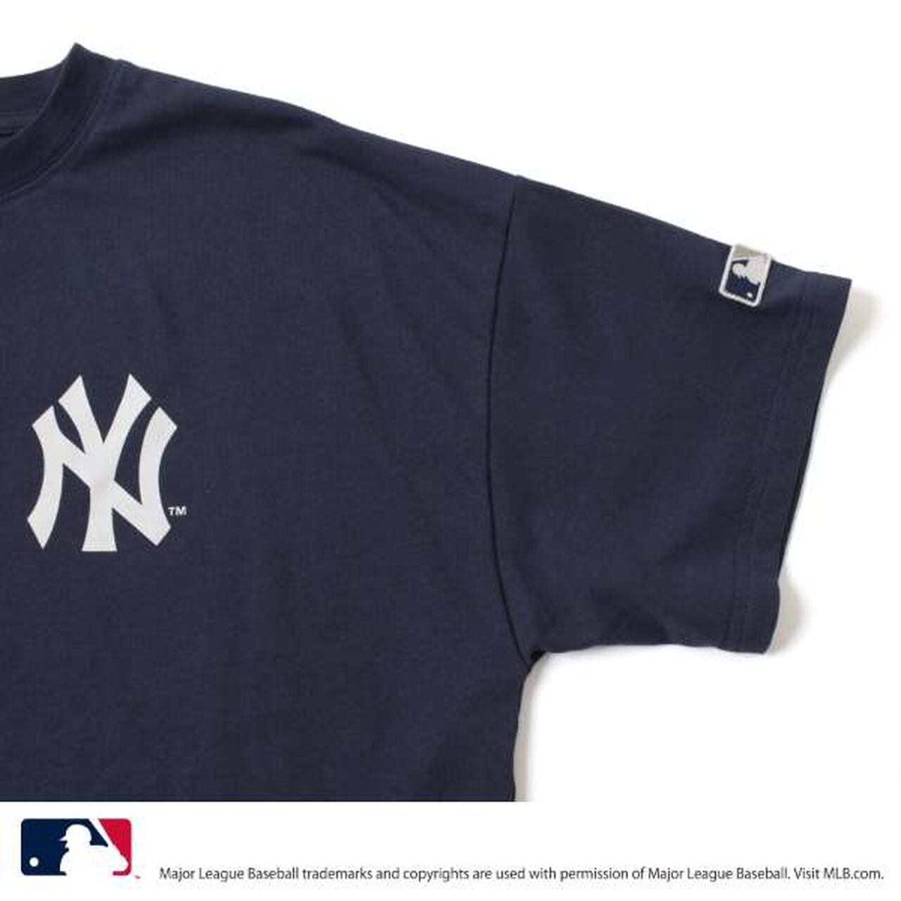 [MLB] Team Logo Print Short Sleeve T-Shirt,Milky white, large image number 4