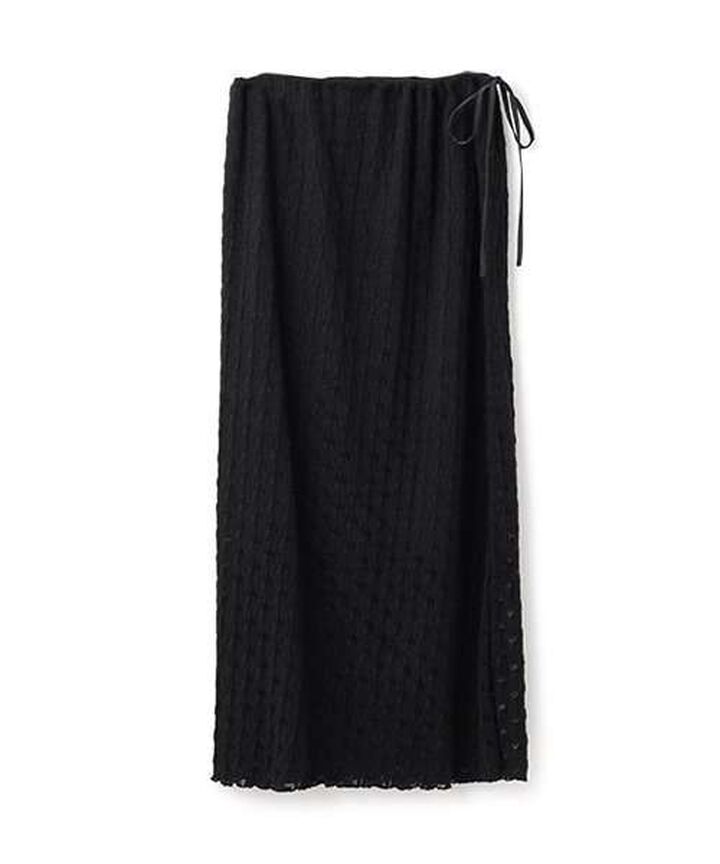 Reversible Lace Skirt,Charcoal gray, medium image number 17