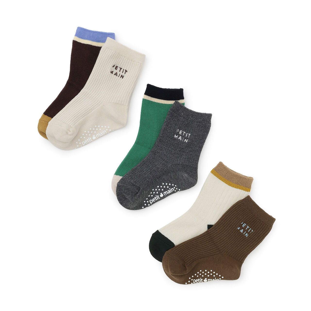 Waffle Logo Socks 2-Pack,Pearl white, large image number 5