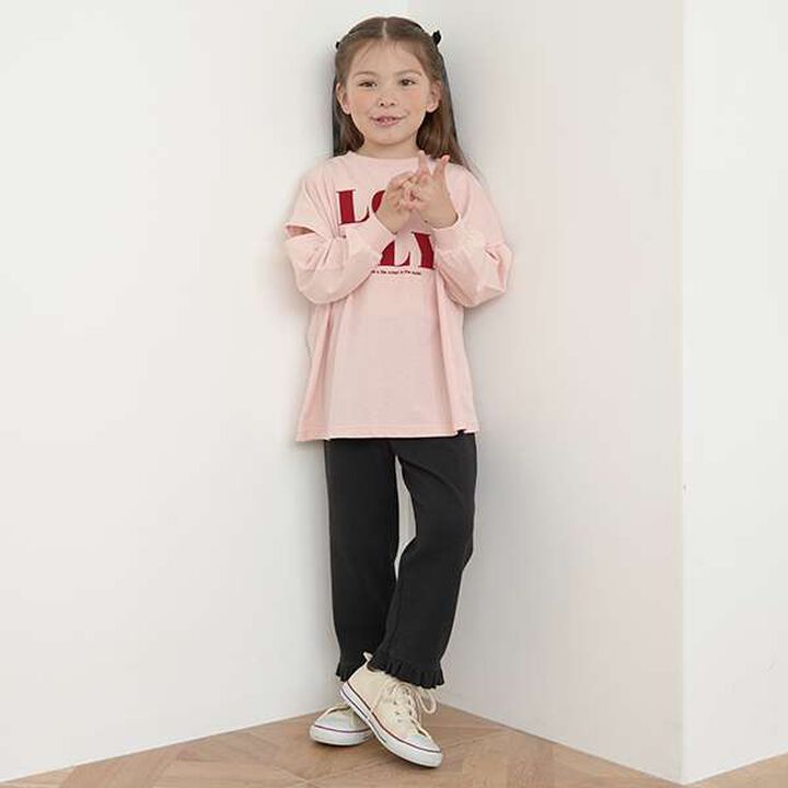 Tomo Frilly Flare Pants,Blue gray, medium image number 7