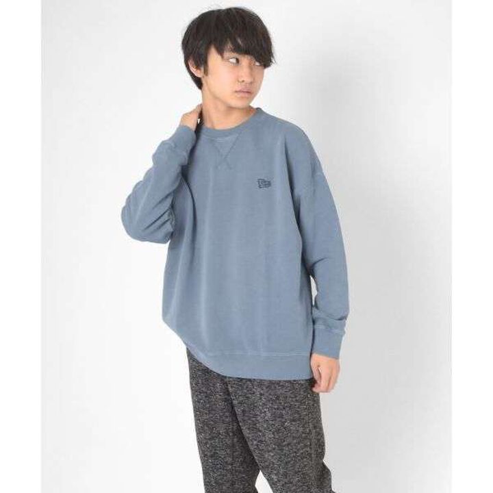 Fleece Pigment Big Sweatshirt,Deep red, medium image number 21