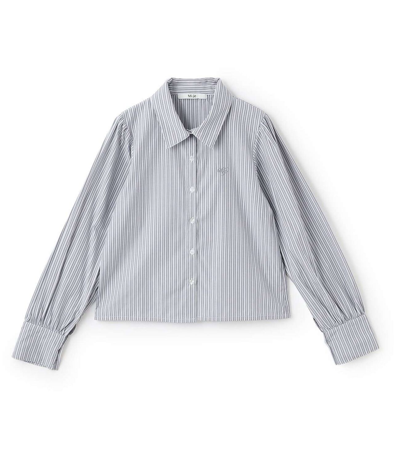 Bow Tie Logo Embroidery Shirt,Off white, large image number 6