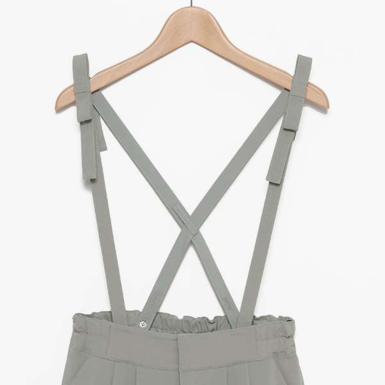 Suspender Wide Pants,Navy, large image number 12