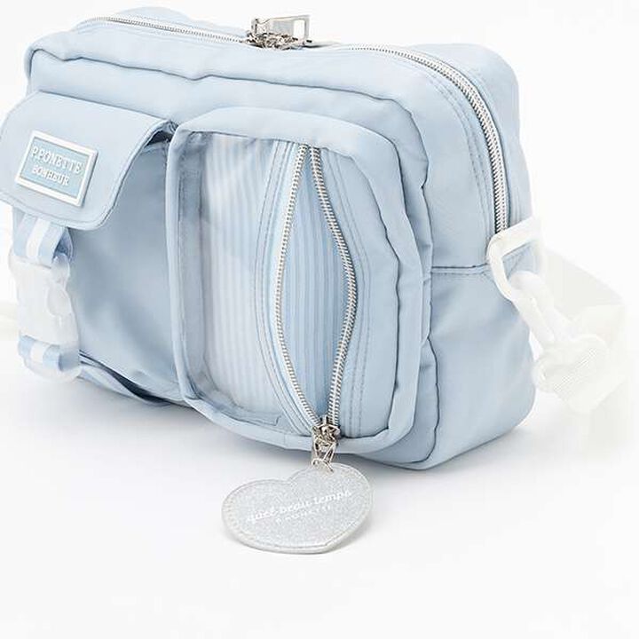 Casual Shoulder Bag with Charm,Black, medium image number 13