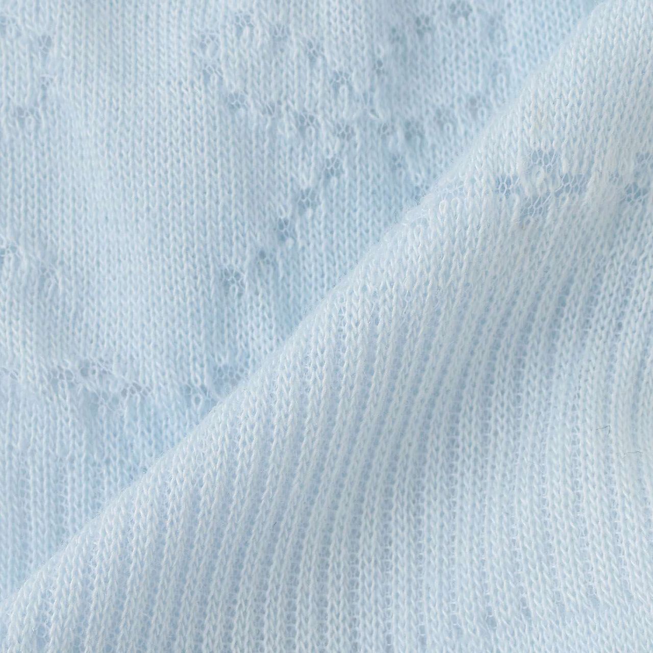 Lace Pattern Crew Socks,Off white, large image number 4