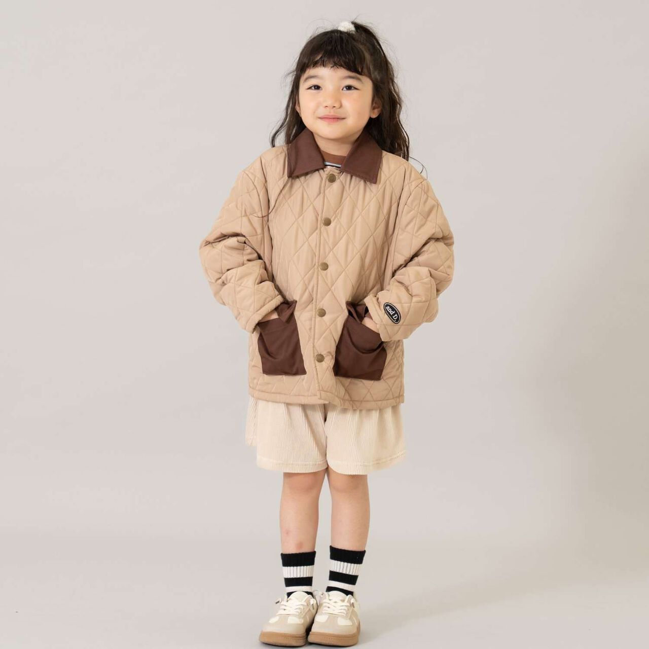 Quilted Jacket,Black, large image number 2