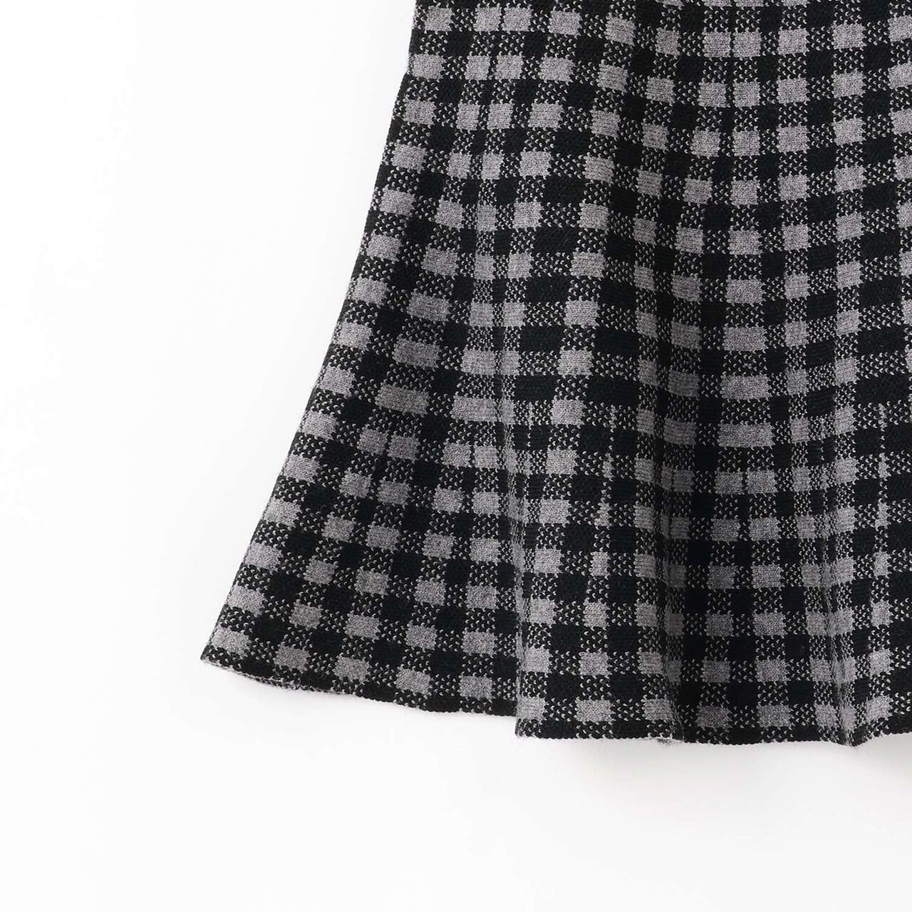 [AMI] Double Zipper Knit Cardigan × Checkered Mermaid Skirt,Off white, large image number 10