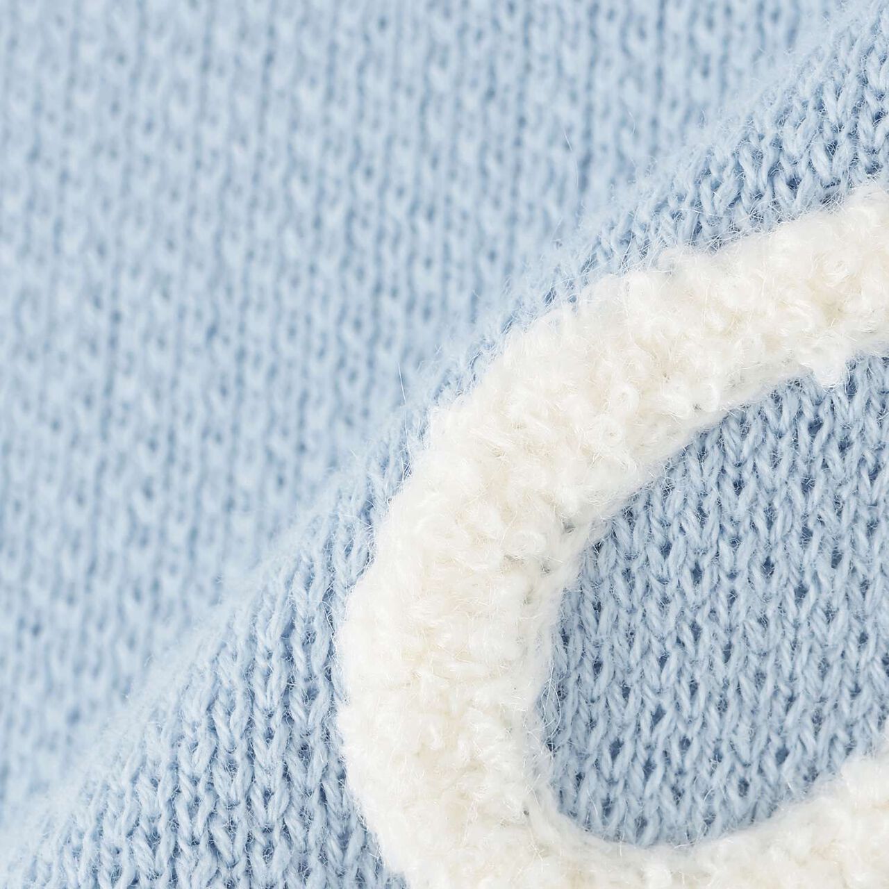 Logo Jacquard Embroidery Knitwear,Light blue, large image number 6