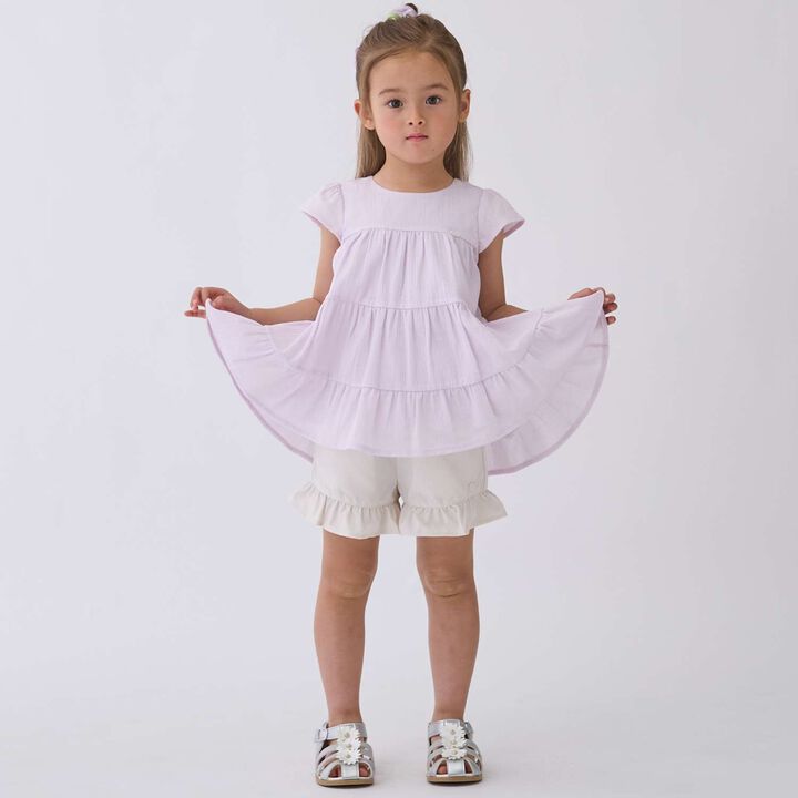 [Land and Water Use] Frill Shorts,Pearl white, medium image number 0