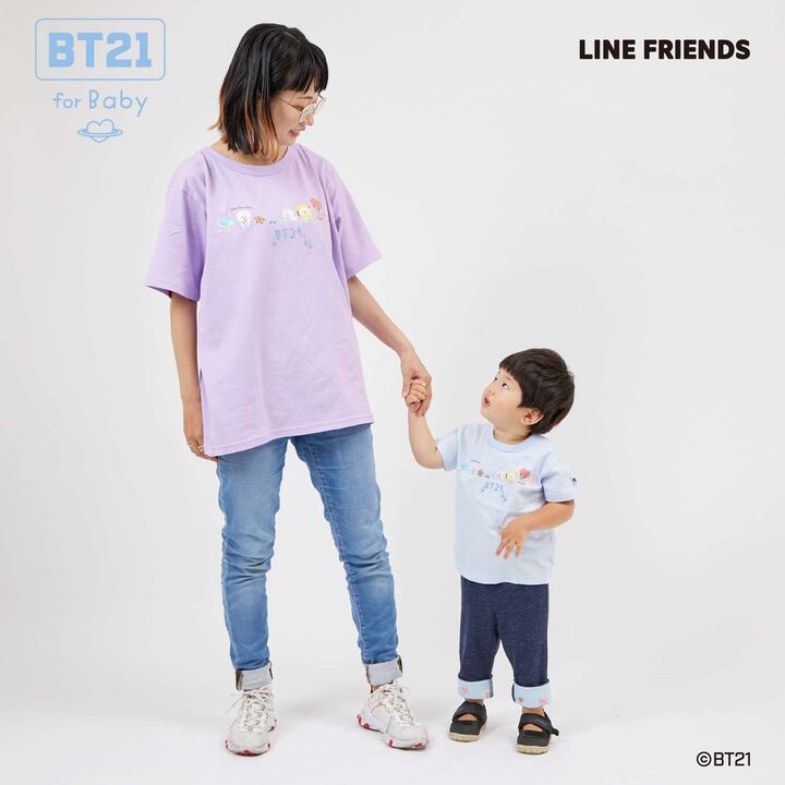 [BT21] Print & Embroidery Short Sleeve T-Shirt (Adult),White, medium image number 22