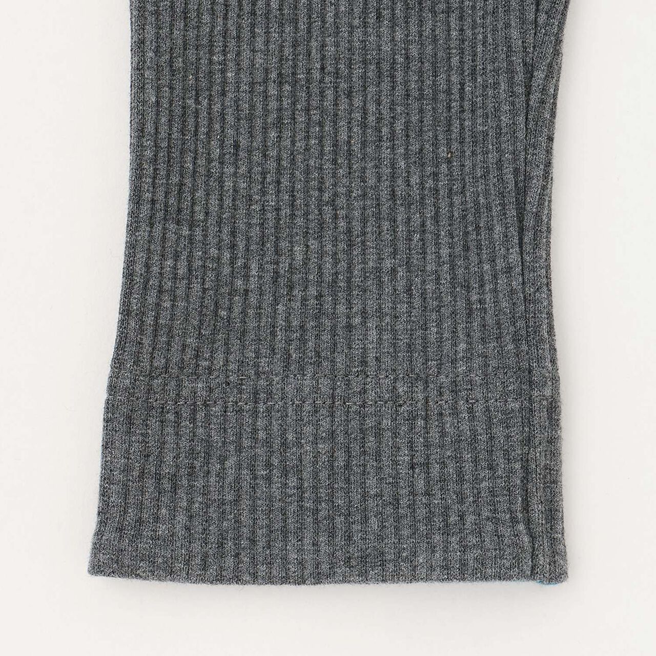 羅紋布料打底褲,炭灰色, large image number 5