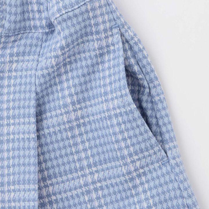 [Popular Item Restocked] [Not Available at Physical Stores] Cut Jacquard Check Tuck Culottes Skirt,Black, medium image number 4
