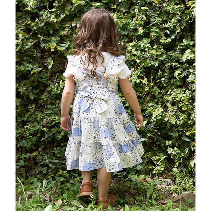 [Link] All-Over Pattern Shirred One-Piece Dress (Kids Size),Light beige, medium image number 1