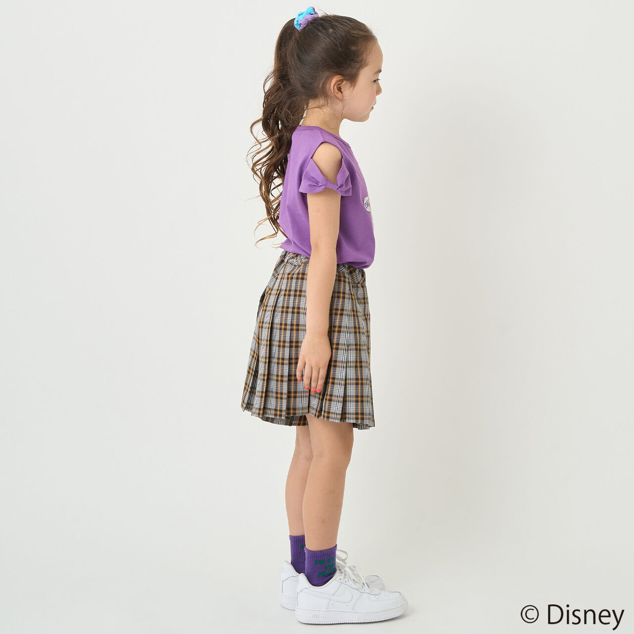 [Stain-resistant and Water-repellent] Disney Princess Off-Shoulder T-Shirt with Ribbon Sleeves,Green, large image number 19