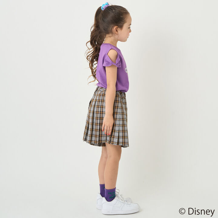 [Stain-resistant and Water-repellent] Disney Princess Off-Shoulder T-Shirt with Ribbon Sleeves,Green, medium image number 19